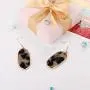 Finrezio Acrylic Earrings for Women Teen Girls Mottled Resin Statement Drop Dangle Oval Earrings Set