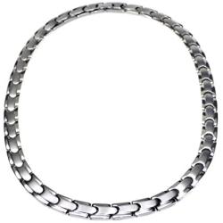 Accents Kingdom Mens Tempo Titanium Magnetic Power Golf Link Necklace