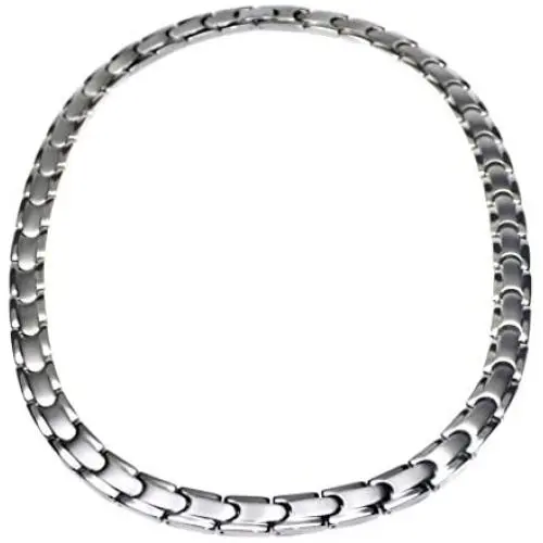 Accents Kingdom Mens Tempo Titanium Magnetic Power Golf Link Necklace Accents Kingdom Mens Tempo Titanium Magnetic Power Golf Link Necklace