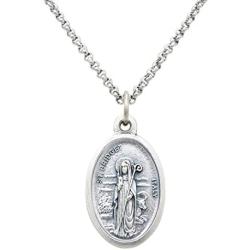 Rosemarie Collections Irish Religious Medal St Bridget and St Patrick Pendant Necklace