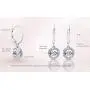 Dancing Diamond''Forever Love'' Dangle Leverback Earrings in 925 Sterling Silver by Parade of Jewels (1/6 ct.tw.) Dancing Diamond''Forever Love'' Dangle Leverback Earrings in 925 Sterling Silver by Parade of Jewels (1/6 ct.tw.)