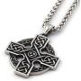 GUNGNEER Stainless Steel Interwoven Celtic Eternity Circle Knot Pendant Necklace Love Infinity Jewelry Men Women
