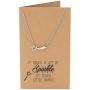 Quan Jewelry Teacher Necklace with Handmade Quote Card, Star Pendant Charm, Gifts for Teachers, Show Your Teacher Appreciation, Stars Sparkle Jewelry, Thank You Gifts for Teachers and Professors