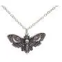 SanLan Big Skull and Dead Moth Head Insect Jewellery Butterfly Pendant Necklace