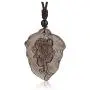 Jovivi Hand Carved Natural Ice Obsidian Healing Crystals Necklace for Men Feng Shui Wealth Pi Xiu Leaf Amulet Charm Gemstone Beads Pendant Protection Jewelry Adjustable Cord