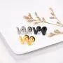 Initial Letter Earrings for Men Women, A-Z Cool Stud Earrings, Stainless Steel, Surgical Hypoallergenic Initial Letter Earrings for Men Women, A-Z Cool Stud Earrings, Stainless Steel, Surgical Hypoallergenic