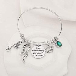AKTAP Riverdale Charm Bracelet TV Themed Jewelry It’s a Riverdale Thing You Wouldn’t Understand Jughead Bangle Jewelry