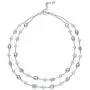 Belacqua Natural Aquamarine & Cultured Freshwater Pearl Layered Station Chain Necklace Belacqua Natural Aquamarine & Cultured Freshwater Pearl Layered Station Chain Necklace