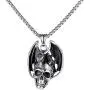 Feilong 22inch Mens Stainless Steel Necklace,Gothic Mens Necklaces & Pendants Dragon and Skull Necklace for Men Birthday Gifts for Men