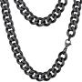 PROSTEEL Stainless Steel Cuban Chain Necklace for Men/Women, Gold/Black/Silver Tone, W:3mm/6mm/9mm/12mm, L:14''/18''/20''/22''/24''/26''/28''/30'', Come Gift Box