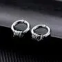 FANCIME Small Mens Hoop Earrings Huggie Cartilage Piercing Hip-hop Endless Circle Tiny Sleeper Hoop Earrings 14K Black/White/Yellow Gold Plated Jewelry For Men Boys Women Girls,13/15/20mm