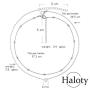 Haloty Boho Choker Necklace Short Love Pendant Necklaces Chain Jewelry for Women and Girls (Silver)