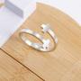 liforlove Jewelry Fashion Cross Faith Ring Stainless Steel Adjustable Faith Ring Open Cross Wrap Ring Statement Rings Minimalist Eternity Wedding Bands