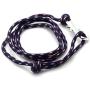 Heavstjer Fashion White Alloy Shark Tail Hook Colorful Rope Link Bracelet