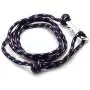Heavstjer Fashion White Alloy Shark Tail Hook Colorful Rope Link Bracelet