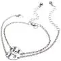 JiangYan-US Best Friends Bracelets Partners in Crime BFF 2 Split Heart Link Bracelet Gift Jewelry