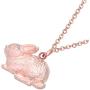 WEVENI Alloy Antique Gold Silver Plated Easter Bunny Rabbit Necklace Pet Pendant Jewelry for Women Girls Gift