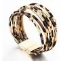 Fesciory Leather Wrap Bracelet for Women, Leopard Multi-Layer Magnetic Buckle Cuff Bracelet Jewelry Fesciory Leather Wrap Bracelet for Women, Leopard Multi-Layer Magnetic Buckle Cuff Bracelet Jewelry