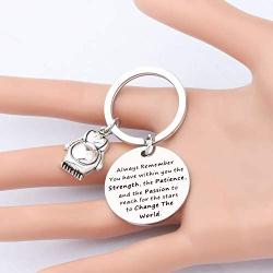 CENWA Penguin Gifts Penguin Lovers Gift Always Remember You Have Within You The Strength Keychain Inspirational Gift