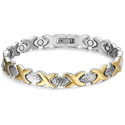 Titanium Magnetic Bracelets for Women Elegant Steel Magnet Bracelets Adjustable