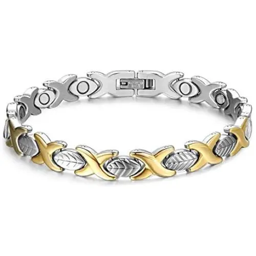 Titanium Magnetic Bracelets for Women Elegant Steel Magnet Bracelets Adjustable