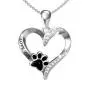 925 Sterling Silver Puppy Dog Cat Pet Paw Print Love Heart Pendant Necklace Cute Animal Jewelry for Dog Owner Lover Women Girls Birthday Gift 925 Sterling Silver Puppy Dog Cat Pet Paw Print Love Heart Pendant Necklace Cute Animal Jewelry for Dog Owner Lover Women Girls Birthday Gift