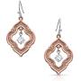 Montana Silversmiths Sunlit Scalloped Window Earrings