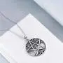 YFN Pentacle Pentagram Necklace Sterling Silver Tree of Life Pentacle Pentagram Pendant Necklace Pagan Witch Jewelry Gifts for Women YFN Pentacle Pentagram Necklace Sterling Silver Tree of Life Pentacle Pentagram Pendant Necklace Pagan Witch Jewelry Gifts for Women