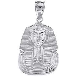 CaliRoseJewelry Sterling Silver Egyptian Pharaoh King TUT Pendant