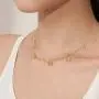 Sloong 14k Gold Plated Butterfly Necklace Paperclip Link Chain Butterfly Choker Jewelry Pendant Thin Short for Women Bestfriend with Gift Card