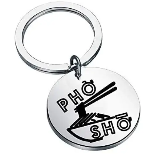 FAADBUK Funny Vietnamese Cuisine Keychain Vietnam Foodie Chef Cook Food Gift Pho Sho Jewelry Vietnamese Noodle Foodie Keyring FAADBUK Funny Vietnamese Cuisine Keychain Vietnam Foodie Chef Cook Food Gift Pho Sho Jewelry Vietnamese Noodle Foodie Keyring