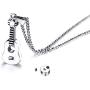 Starchenie Urn Guitar Pendant Necklace Ashes Holder in Stainless Steel for Men Women