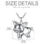 WINNICACA S925 Sterling Silver Cute Animal Necklace Birthday Jewelry Gifts for Pig/Mouse/Cow/Flamingo Lovers WINNICACA S925 Sterling Silver Cute Animal Necklace Birthday Jewelry Gifts for Pig/Mouse/Cow/Flamingo Lovers