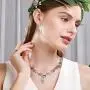 Opal Gem Drop Dangle Earrings, Created Blue/Green Opal Earrings, Olive Leaf Leverback Earrings For Women Girls Opal Gem Drop Dangle Earrings, Created Blue/Green Opal Earrings, Olive Leaf Leverback Earrings For Women Girls