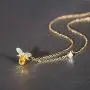 AILUOR Tiny Cute Gold Bee Necklace, Fashion Charm Topaz Crystal Rhinestone Honeybee Bumble Bee Pendant Jewelry Women Girl Gifts AILUOR Tiny Cute Gold Bee Necklace, Fashion Charm Topaz Crystal Rhinestone Honeybee Bumble Bee Pendant Jewelry Women Girl Gifts