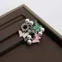 CENWA Pearl Crystal Brooch Pin Sorority Graduation Gifts Pink And Green Pin
