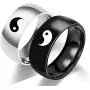 2Pcs Yin Yang Designed Couple Ring Matching Yin Yang Dainty Tai Chi Engagement Ring for Men Women Lover Friendship Jewelry 2Pcs Yin Yang Designed Couple Ring Matching Yin Yang Dainty Tai Chi Engagement Ring for Men Women Lover Friendship Jewelry