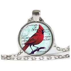 Cardinal Jewelry Cardinal Necklace Cardinal Red Bird Necklace