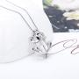 LGSY Sterling Silver Frog Pearl Cage Pendants for Women, Design Pearl Cage Pendants for Pearl Jewelry Making, Essential Oil Diffuser Lockets for Pearl Jewelry
