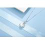 POPGRAT Gifts for Wife Her 10mm White Pearl Necklace Pendant Single Pearl Jewelry Mom Infinity Love Necklace
