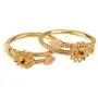 Efulgenz Fashion Jewelry Indian Bollywood 14 K Gold Plated Faux Pearl Kundan Rhinestone Floral Bracelet Bangle Efulgenz Fashion Jewelry Indian Bollywood 14 K Gold Plated Faux Pearl Kundan Rhinestone Floral Bracelet Bangle