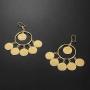 Islam Muslim Ancient Coins Earrings Gold Color Arab Money Sign Turkish Earring Middle Eastern Oman Jewelry