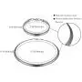 Cupimatch Stainless Steel Omega Chain 8mm 18 inch Necklace 7.3 inch Bracelet Jewelry Set for Women Girl Cupimatch Stainless Steel Omega Chain 8mm 18 inch Necklace 7.3 inch Bracelet Jewelry Set for Women Girl