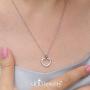 555Jewelry Womens Stainless Steel Small Heart Love Romantic Pendant Necklace