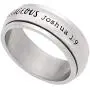 Beads & Pearls Jewelry 8mm High Polished Stainless Steel Womens Mens Be Strong and Courageous Joshua 1:9'' Bible Verse Christian & Inspirational Rings