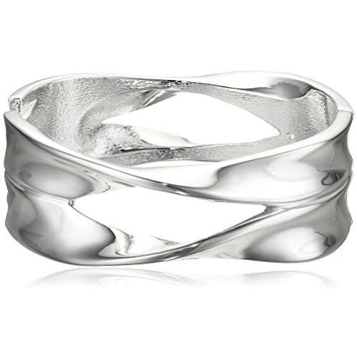 Robert Lee Morris Sculptural Cut-Out Hinged Bangle Bracelet