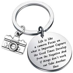 MAOFAED Photographer Gift Inspiration Gift Life is Like a Camera Focus on What is Important Capture the Good Times Develop from the Negative And If Things Don’t Work out Take Another Shot