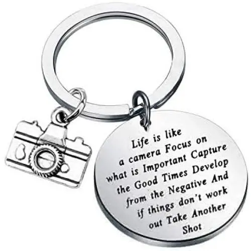 MAOFAED Photographer Gift Inspiration Gift Life is Like a Camera Focus on What is Important Capture the Good Times Develop from the Negative And If Things Don’t Work out Take Another Shot