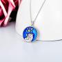 ROMANTIC WORK The Little Prince with Fox Necklace for Women Sterling Silver Animal Woodland Friend Pendant Chain Fox Jewelry Gift for Animal Lovers Teen Girls