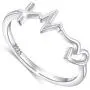 S925 Sterling Silver Faith Hope Love Ring for Women Girls Christian Jewelry Gifts